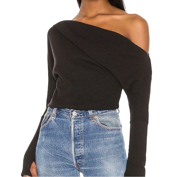 Free People Tops - Free People Waffle Knit Off the Shoulder Top